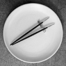 Палочки для суши, матовая сталь 18/10, эбонитовые ручки, серия Goa Brushed, CUTIPOL, Португалия