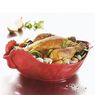 Блюдо в форме курицы 34x22х7 см, цвет красный, фарфор, серия Happy cuisine, REVOL, Франция