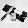 Нож Сантоку 16,5 см, дамасская сталь, серия Ran, YAXELL, Япония