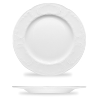 Тарелка с рельефным римом 24,6 см, цвет белый, серия Mozart, BAUSCHER, Германия