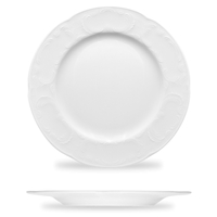 Тарелка с рельефным римом 30,6 см, цвет белый, серия Mozart, BAUSCHER, Германия