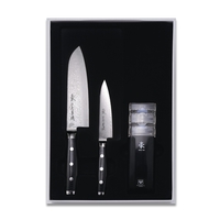 Набор ножей 3 предмета, (2 ножа и точилка), серия GOU, YAXELL, Япония
