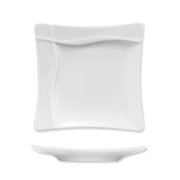 Тарелка квадратная 20х20 см, цвет белый, серия Pleasure, BAUSCHER, Германия