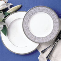 Тарелка суповая Noritake "Рочель,платиновый кант" 21,5см
